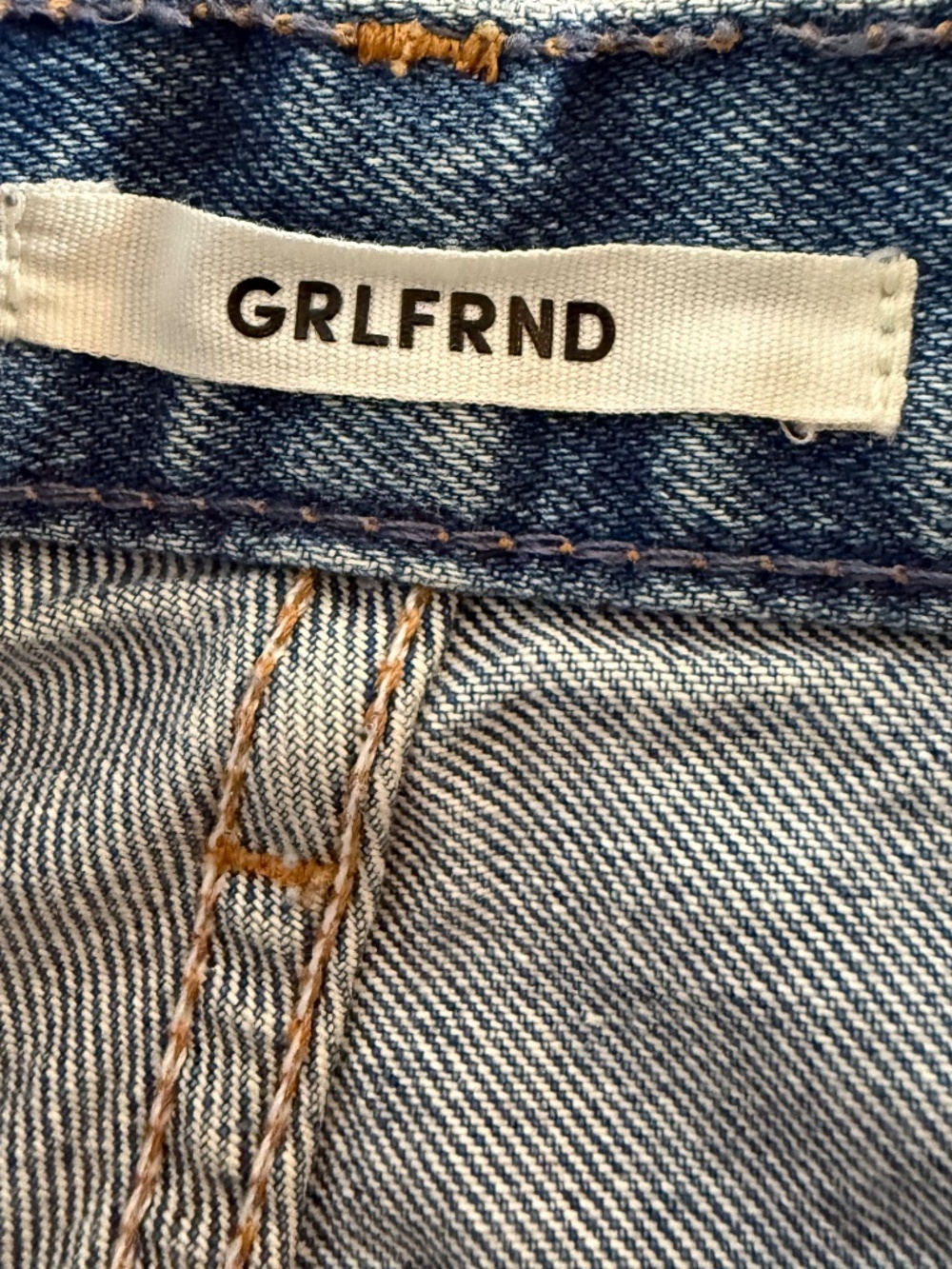 REVOLVE GRLFRIEND Denim  Size 24 100% cotton straight jeans - Picture 3 of 6